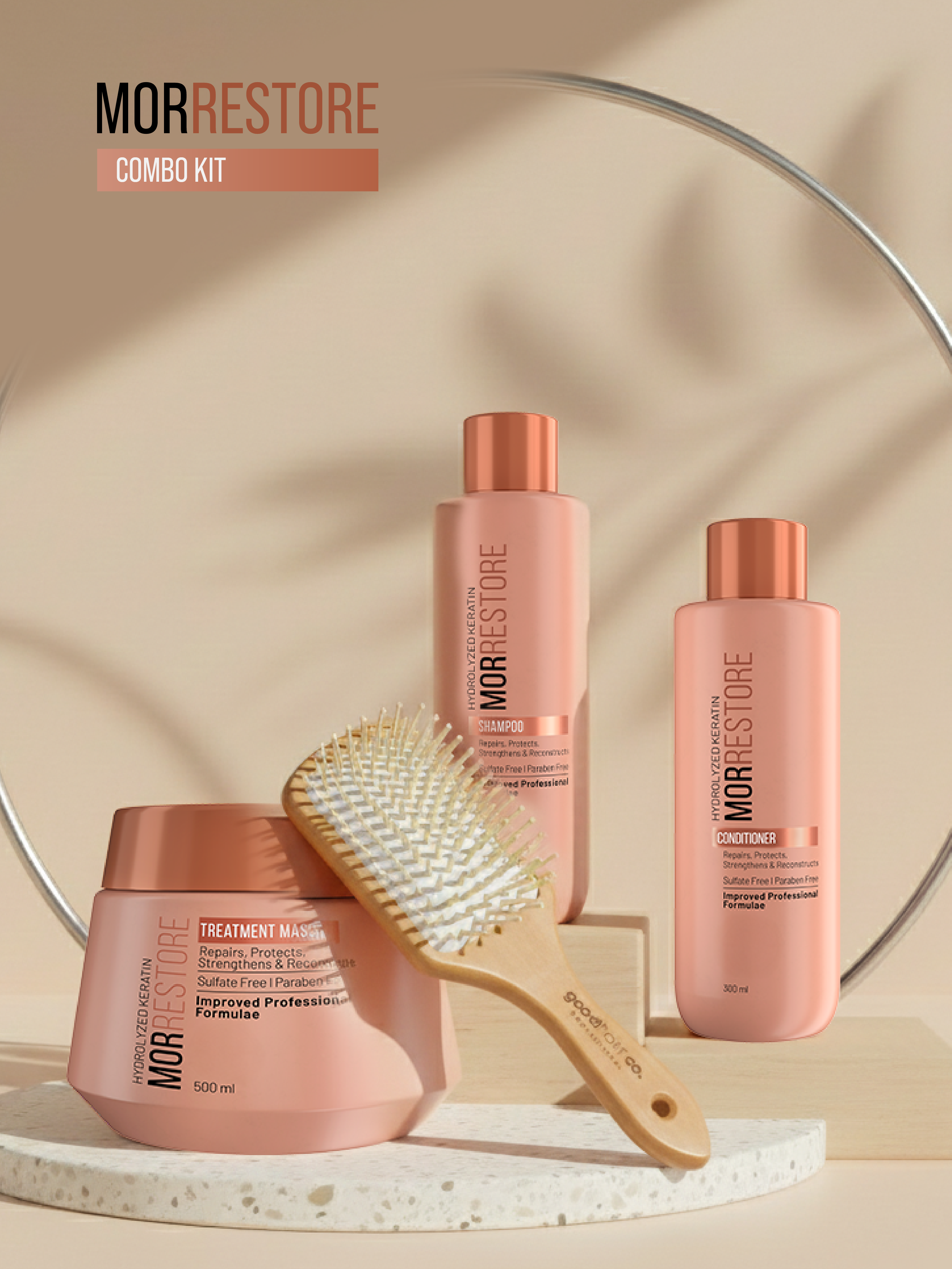 MOR RESTORE KIT(FREE HAIR BRUSH) - 6